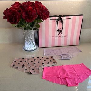 Victoria's Secret Pink set of 3 bikini/hipster panties NWT